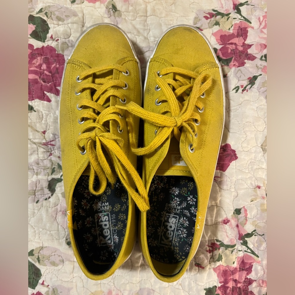 Bright Yellow Canvas Keds